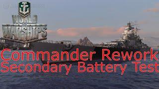 World of Warships- Commander Rework Secondary Battery Testing