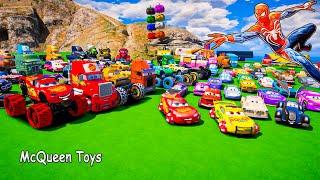 Cars 3 McQueen Toys Mack Truck Hauler Police Cruz Ramirez Jackson Storm GoGo Logano Superfly Friends