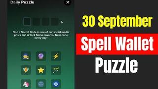 Spell Wallet Daily Puzzle 30 September | Spell Wallet Today Puzzle Cards 30 September