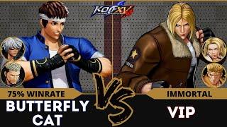 KOFXV⭐BUTTERFLYCAT (K'/Shingo/Goenitz) vs VIP (Andy/Terry/Ryo)⭐Ranked Match - 11/24