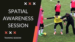 Soccer TACTICS - A Small Group Session For Spatial Awareness