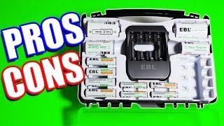 EBL Rechargeable Battery Box Unboxing, Setup & Review