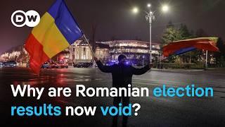 Romania annuls election results after accusations of Russian meddling | DW News