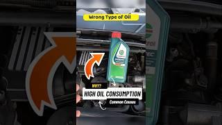 ️TOP 5 reasons for HIGH OIL CONSUMPTION️ #cartips #carmechanic #mechanicsecrets #carrepairtips