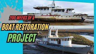 We Bought A Warship - 4 Years Work In 20 Minutes  #boatrestoration