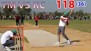 TM VS KC || BIG MATCH || SEMI FINAL || 118 RUNS NEED 36 BALLS || BEST MATCH IN TAPE BALL CRICKET