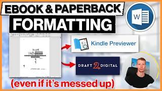 How to Format Ebook and Paperback for Amazon KDP Using Word (Even If It's Messed Up)