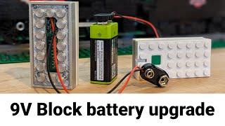 Lego Powered Up - 9V block battery upgrade