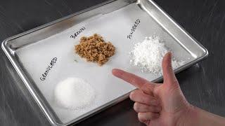 Granulated Sugars vs Brown Sugars vs Powdered Sugars [ Cake Decorating For Beginners ]