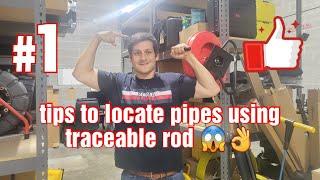 "How To" tips to locate pipes using Jameson Duct Hunter traceable rod | underground utility locating