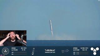 SpaceX Abort and Water Landing