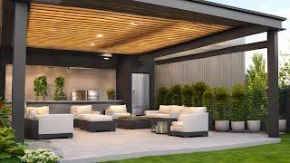 Best 100 Modern Patio Designs 2024 | Home Backyard Garden Landscaping Ideas| Rooftop Pergola Design