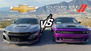RACE MY CAMARO SS AGAINST A DODGE CHALLENGER(*V8 VS V8*)//Dani Universe//
