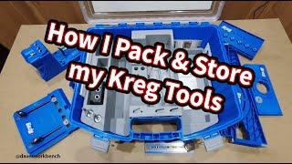 How I Pack and Store my Kreg Jig Tools in the System Organizer