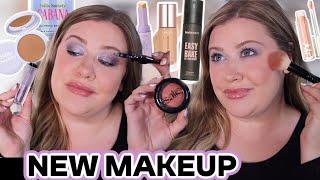 Testing NEW Makeup from Sephora & Ulta! Saie Powder Blushes + Huda Setting Spray