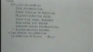 Part 8 of 10: Engelbart and the Dawn of Interactive Computing: SRI's 1968 Demo (Highlights)