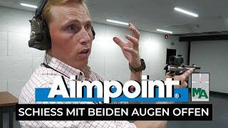 Aimpoint & Manfred Alberts zeigen:  Mit Rotpunkt & Kurzwaffe und verdeckten Visier trotzdem treffen