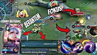 TOP GLOBAL CHOU MEET FANNY MERIANG CHANGE BERANTEM (SOLO RANK HONOR) - Mobile Legends