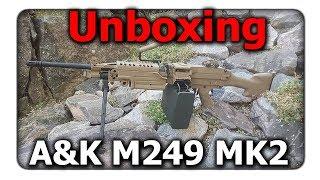 [Unboxing] A&K M249 MK2 (Tan) 0,5j || Q-Airsoft