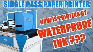 Waterproof Ink Printing Test By Single Pass Printer