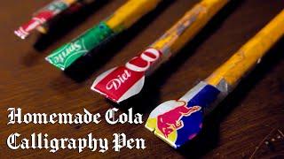 How To Make A Homemade Cola Calligraphy Pen (FREE Template Included)