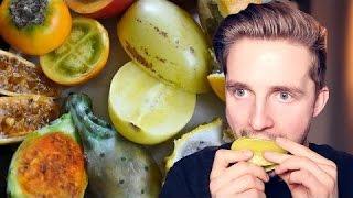 Trying Weird Exotic Fruit From Around The World - MoreMarcus(RUS SUB)