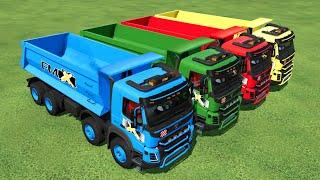 TRANSPORTING & LOADING AND SELLING WHEAT TO GARAGE! FS 22 !! TRANSPORT OF COLORS !