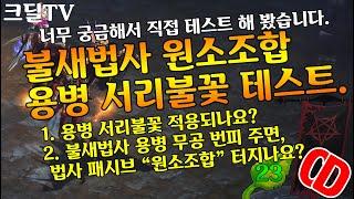 디아블로3 시즌23 불새법사 원소조합, 용병서리불꽃 테스트.