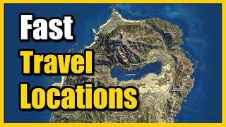 How to Fast Travel to a Different Location in GTA 5 Online (Change Spawn)