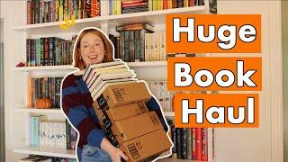 HUGE UNBOXING BOOK HAUL (so many fall reads!)