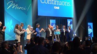 CAQ celebrates victory in Quebec City, as opposition absorbs loss in Montreal