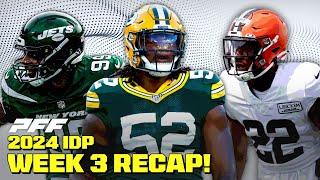 IDP Recap Week 3: Sacks Galore & Early Waiver Wire Targets | PFF Fantasy Podcast