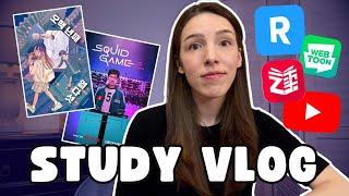 Chill February Study Vlog || A Mixture of New & Old Language Learning Resources