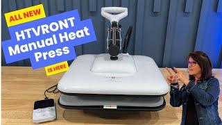 NEW HTVRONT Manual Heat Press: UNBOXING & FIRST PROJECT