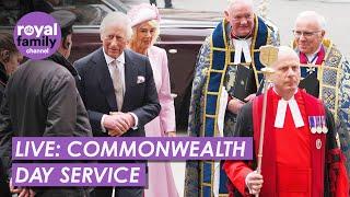 LIVE: The Royal Family Depart the Commonwealth Day Service at Westminster Abbey