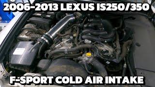 2006-2013 Lexus IS250/350 F-Sport cold air intake install, and sound test!!!