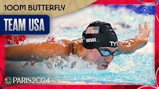 Torri Huske, Gretchen Walsh go GOLD-SILVER for Team USA in 100m butterfly | Paris Olympics