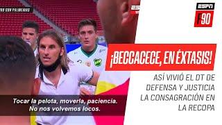 ¡IMPERDIBLE! Así vivió #Beccacece la histórica final de la #Recopa ganada por el Halcón de Varela