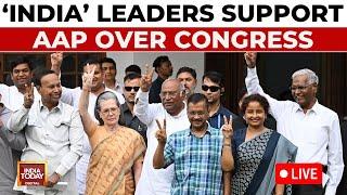 LIVE: 'INDIA' Leaders Support AAP | Congress Isolated By 'INDIA' Bloc Allies | Delhi Elections 2025