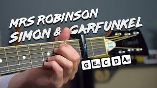 Mrs Robinson guitar lesson tutorial (Simon & Garfunkel) how to play