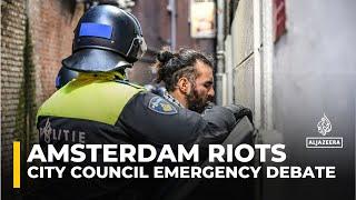 Amsterdam city council holds emergency debate over Maccabi clashes