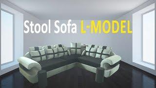 Dreamy Comfort: Stool Sofa L-Model by Kreft Furniture | Cheeryal | zoneadds