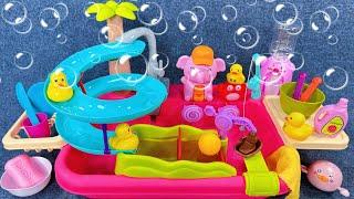 9 Minutes Satisfying with Unboxing Cute Doll Playing in Water | kitchen cooking set | Review Toys