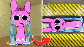 Pinki Sprunki wants me to help her baby get out of the hydraulic press! - Gmod