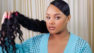 No Edges No Problem Ponytail Tutorial using Walmart Braiding hair!