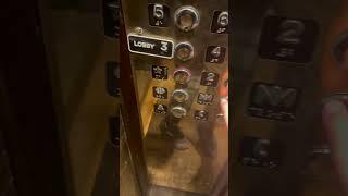 An Old but Awesome Glass Dover Traction Elevator in a #hilton Hotel