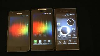 Galaxy S2 vs Motorola Razr Vs LG Prada 3 ENGLISH VERSION test by HDblog