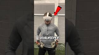 Can he stop a goal by a pro footballer?  #vr #goalkeeper #cleansheetvr #soccer