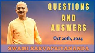 Ask Swami with Swami Sarvapriyananda | Oct 20th, 2024