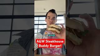 A&W Steakhouse Buddy Burger! @A&W Canada #aw #awburger #burger #food #foodreview #tasty #canada